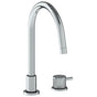 Watermark - Deck Mounted 2 Hole Gooseneck Kitchen Faucet - Vintage Copper