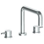 Watermark - Deck Mounted 3 hole Square Bath set - Vintage Copper