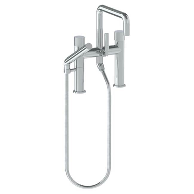 Watermark - Deck Mounted Exposed Square  Bath Set with Hand Shower - Vintage Copper