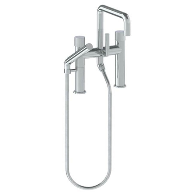Watermark - Deck Mounted Exposed Square  Bath Set with Hand Shower - Vintage Copper
