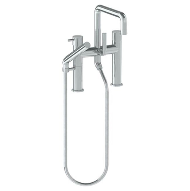 Watermark - Deck Mounted Exposed Square  Bath Set with Hand Shower - Vintage Copper