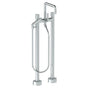 Watermark - Floor Standing Bath set with Square Spout and Slim Hand Shower - Vintage Copper