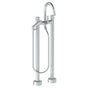Watermark - Floor Standing Bath set with Gooseneck Spout and Slim Hand Shower - Vintage Copper
