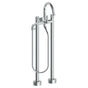 Watermark - Floor Standing Bath set with Gooseneck Spout and  Volume Hand Shower - Vintage Copper
