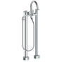 Watermark - Floor Standing Bath set with Gooseneck Spout and  Volume Hand Shower - Vintage Copper