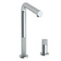 Watermark - Deck Mounted 2 Hole Square Top Prep Faucet with Pull Out Spray - Vintage Copper