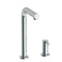 Watermark - Deck Mounted 2 Hole Square Top Prep Faucet with Pull Out Spray - Vintage Copper