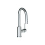 Watermark - Deck Mounted 1 Hole Gooseneck Prep Faucet with Pull Down Spray - Vintage Copper