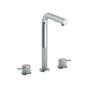 Watermark - Deck Mounted 3 Hole Square Top Prep Faucet with Pull Out Spray - Vintage Copper