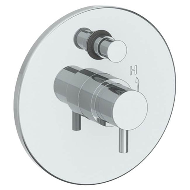 Watermark - Wall Mounted Pressure Balance Shower Trim with Diverter, 7'' dia. - Vintage Copper