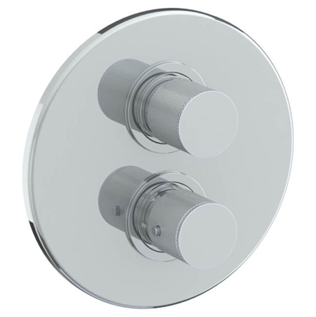 Watermark - Wall Mounted Thermostatic Shower Trim with built-in control, 7 1/2'' dia. - Vintage Copper