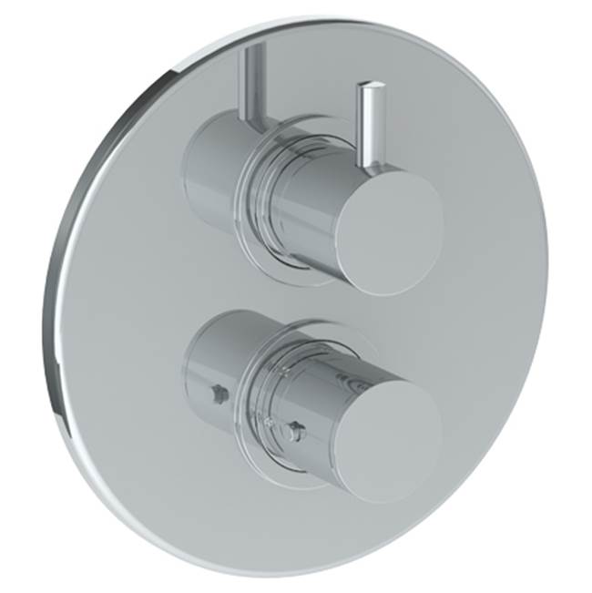 Watermark - Wall Mounted Thermostatic Shower Trim with built-in control, 7 1/2'' dia. - Vintage Copper