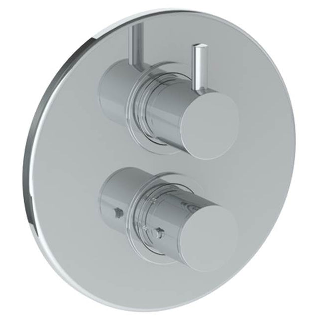 Watermark - Wall Mounted Thermostatic Shower Trim with built-in control, 7 1/2'' dia. - Vintage Copper