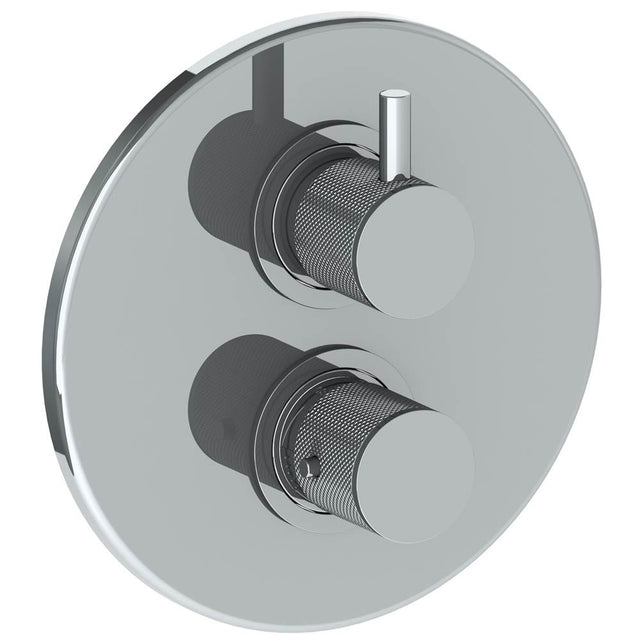 Watermark - Wall Mounted Thermostatic Shower Trim with built-in control, 7 1/2'' dia. - Vintage Copper