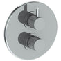 Watermark - Wall Mounted Thermostatic Shower Trim with built-in control, 7 1/2'' dia. - Vintage Copper