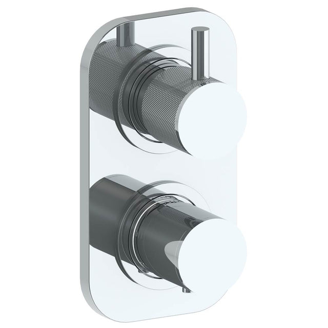 Watermark - Wall Mounted Mini Thermostatic Shower Trim with built-in control, 3 1/2'' - Vintage Copper