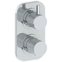 Watermark - Wall Mounted Mini Thermostatic Shower Trim with built-in control, 3 1/2'' - Vintage Copper