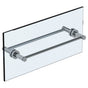 Watermark - Loft 2.0 12'' Double Shower Door Pull / Glass Mount Towel Bar - Vintage Copper