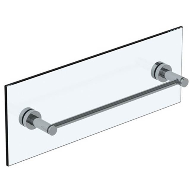 Watermark - Loft 2.0 18'' Shower Door Pull / Glass Mount Towel Bar - Vintage Copper
