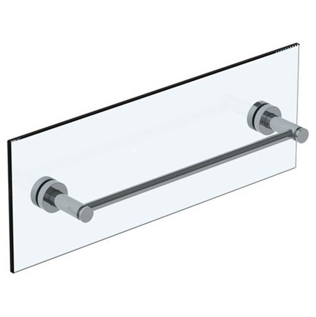 Watermark - Loft 2.0 18'' Shower Door Pull / Glass Mount Towel Bar - Vintage Copper