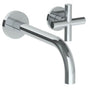 Watermark - Wall Mounted 2 Hole Lavatory Set with 8 3/4'' Spout - Vintage Copper