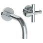 Watermark - Wall Mounted 2 Hole Lavatory Set with 6'' Spout - Vintage Copper