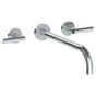 Watermark - Wall Mounted 3 Hole Lavatory Set with 11 7/8'' Spout - Vintage Copper