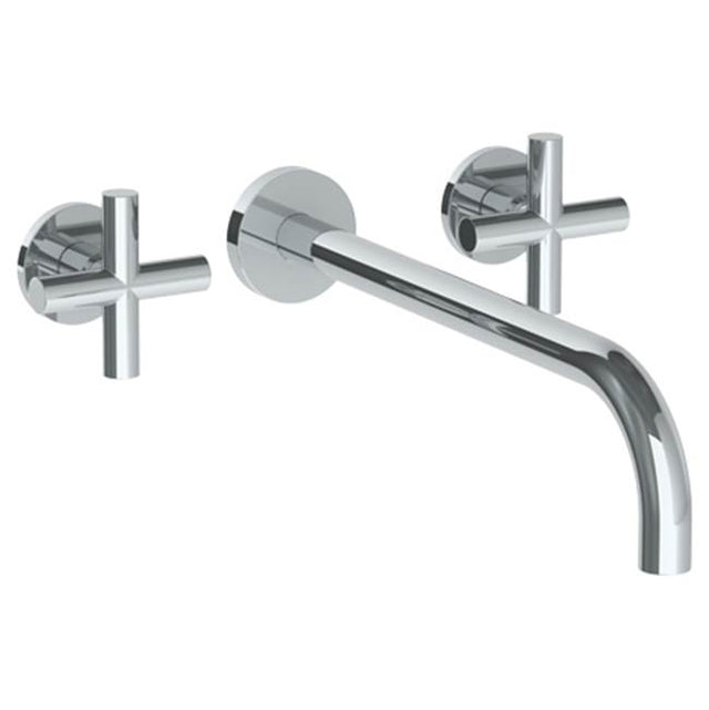 Watermark - Wall Mounted 3 Hole Lavatory Set with 11 7/8'' Spout - Vintage Copper
