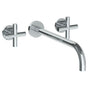 Watermark - Wall Mounted 3 Hole Lavatory Set with 11 7/8'' Spout - Vintage Copper