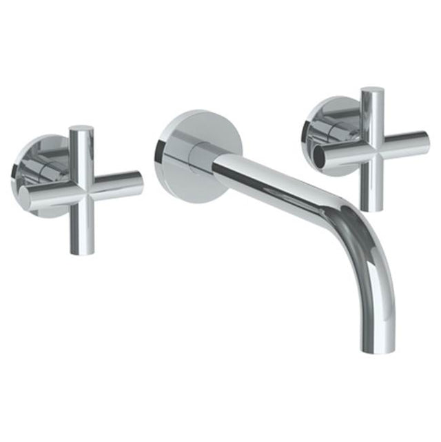 Watermark - Wall Mounted 3 Hole Lavatory Set with 8 3/4'' Spout - Vintage Copper