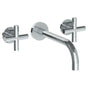 Watermark - Wall Mounted 3 Hole Lavatory Set with 8 3/4'' Spout - Vintage Copper