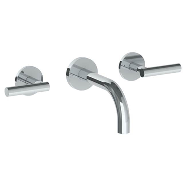 Watermark - Wall Mounted 3 Hole Lavatory Set with 6'' Spout - Vintage Copper