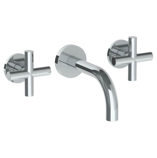 Watermark - Wall Mounted 3 Hole Lavatory Set with 6'' Spout - Vintage Copper