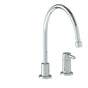 Watermark - Deck Mounted 2 Hole Extended Gooseneck Kitchen Faucet - Vintage Copper