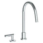 Watermark - Deck Mounted 2 Hole Gooseneck Kitchen Faucet - Vintage Copper