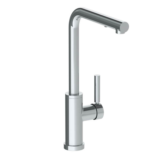 Watermark - Deck Mounted 1 Hole Square Top Kitchen Faucet with Pull Out Spray - High Spout - Vintage Copper