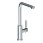 Watermark - Deck Mounted 1 Hole Square Top Kitchen Faucet with Pull Out Spray - High Spout - Vintage Copper