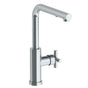 Watermark - Deck Mounted 1 Hole Square Top Kitchen Faucet with Pull Out Spray -Low Spout - Vintage Copper