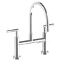 Watermark - Deck Mounted Bridge Gooseneck Kitchen Faucet - Vintage Copper