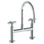Watermark - Deck Mounted Bridge Gooseneck Kitchen Faucet - Vintage Copper