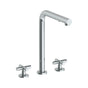 Watermark - Deck Mounted 3 Hole Square Top Kitchen Faucet with Pull Out Spray - Vintage Copper