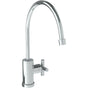 Watermark - Deck Mounted 1 Hole Extended Gooseneck Kitchen Faucet - Vintage Copper