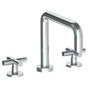 Watermark - Deck Mounted 3 Hole Square Bath set - Vintage Copper