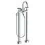 Watermark - Floor Standing Bath set with Gooseneck Spout and Volume  Hand Shower - Vintage Copper