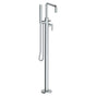 Watermark - Single Hole Floor Standing Square Bath set with Hand Shower - Vintage Copper