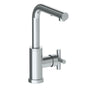 Watermark - Deck Mounted 1 Hole Square Top Prep Faucet with Pull Out Spray - Vintage Copper