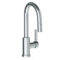 Watermark - Deck Mounted 1 Hole Gooseneck Prep Faucet with Pull Down Spray - Vintage Copper