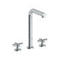 Watermark - Deck Mounted 3 Hole Square Top Prep Faucet with Pull Out Spray - Vintage Copper