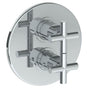 Watermark - Wall Mounted Thermostatic Shower Trim with built-in control, 7 1/2'' dia. - Vintage Copper