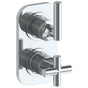 Watermark - Wall Mounted Mini Thermostatic Shower Trim with built-in control, 3 1/2'' - Vintage Copper